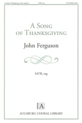 Song of Thanksgiving SATB choral sheet music cover